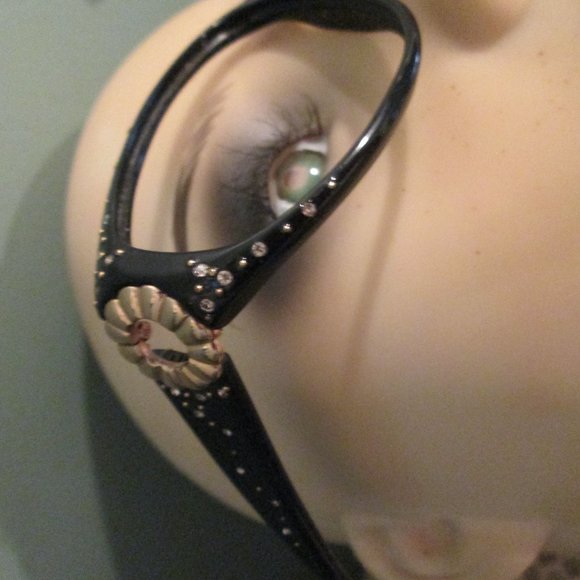 Vintage Rare Nina Ricci Cat Eye Glasses Rhinestone - Picture 6 of 8